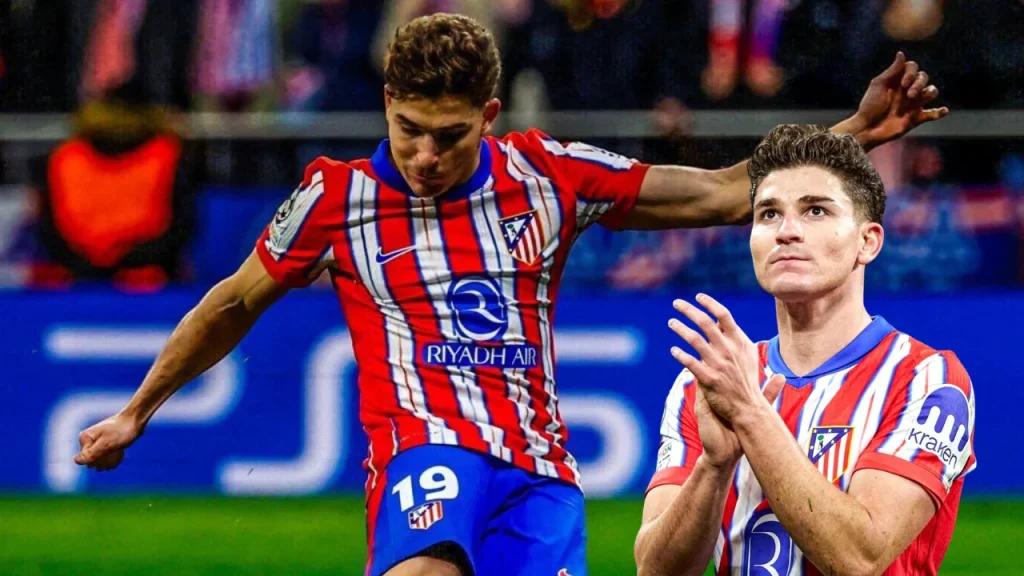 In image: Julian Alvarez