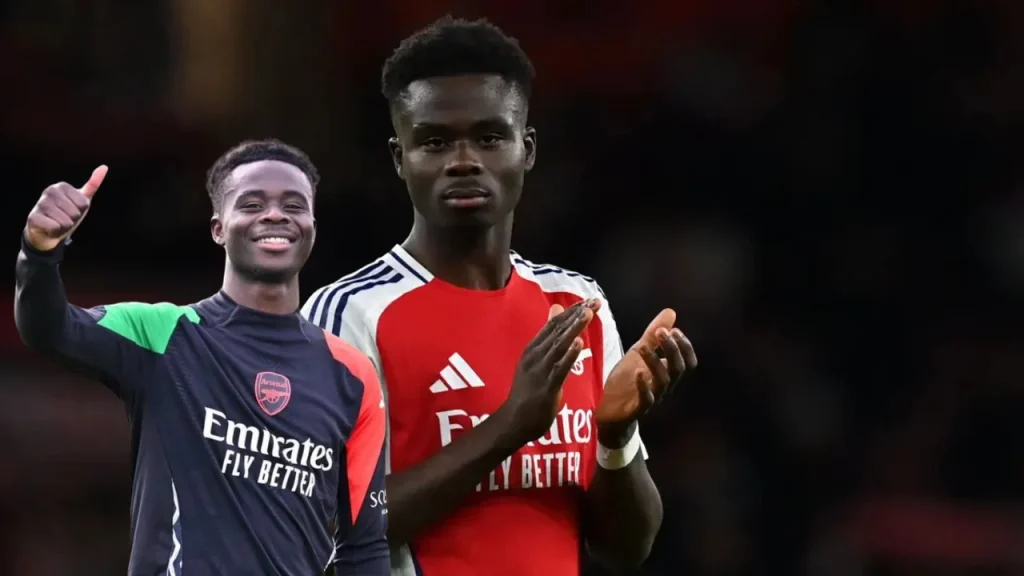 Bukayo Saka Returns to Training, Boosting Arsenal Ahead of Crucial Clashes 1000128854