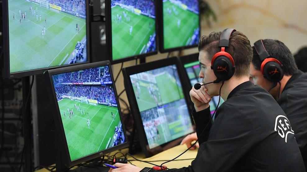 In image: VAR referees