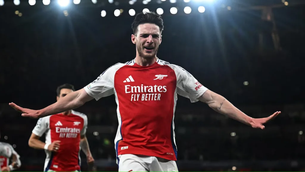 Arsenal Stun Real Madrid with Dominant 3-0 Victory in UCL Quarter-Final First Leg IMG 20250409 003719