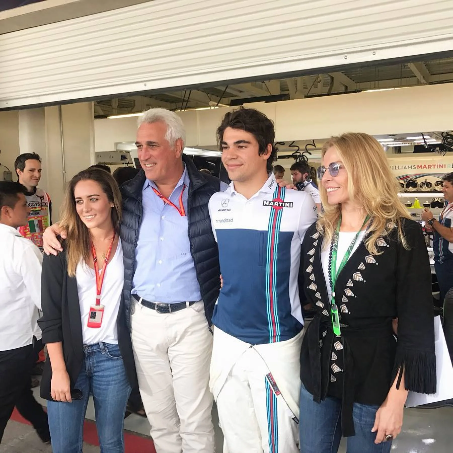 Lance Stroll and his family