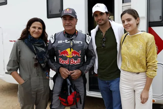 Carlos Sainz and his family
